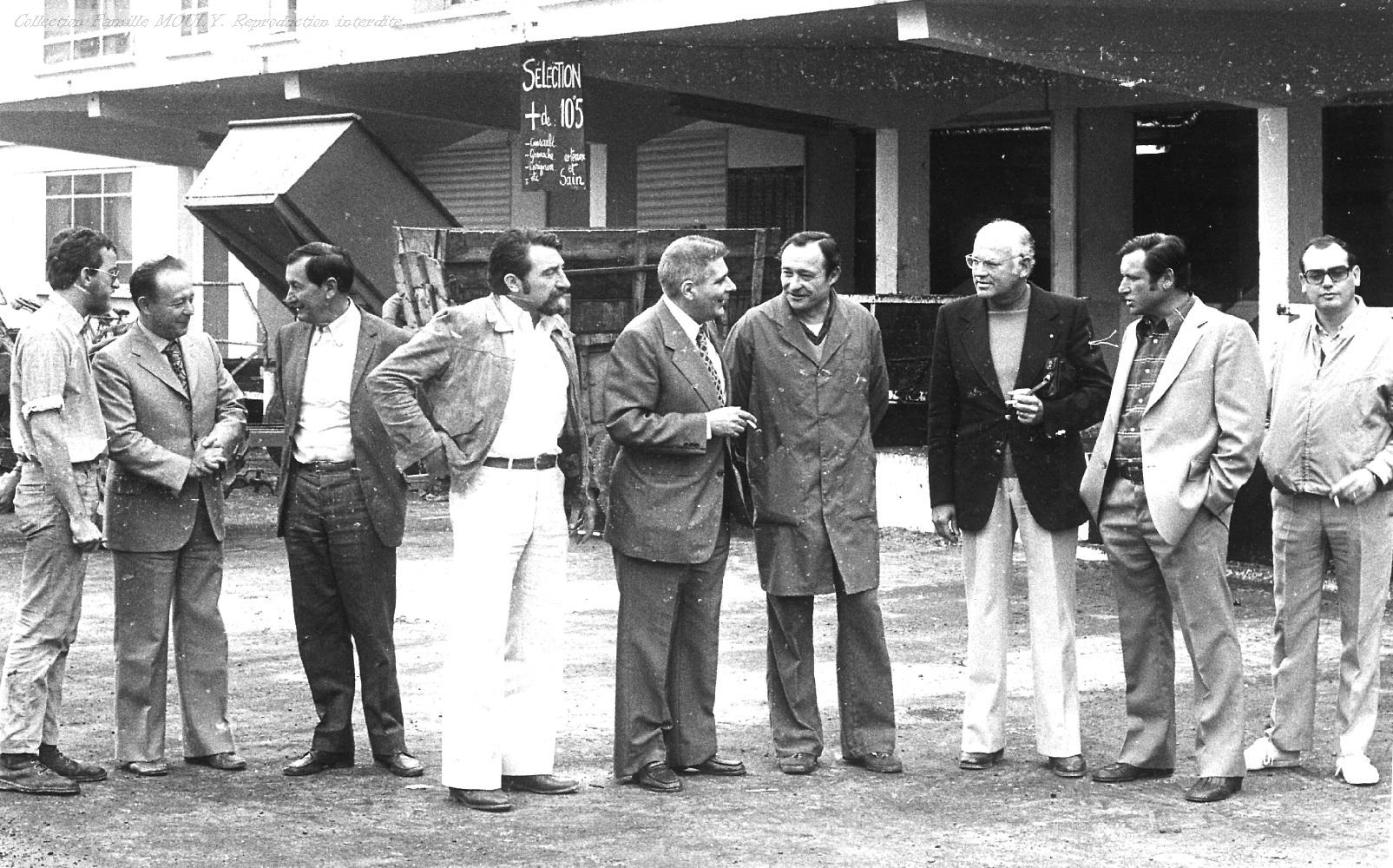 Septembre 1976, visite de la coopérative de Narbonne