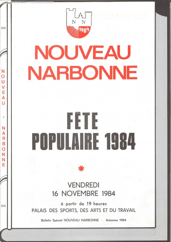 bulletin nouveau narbonne automne 1984