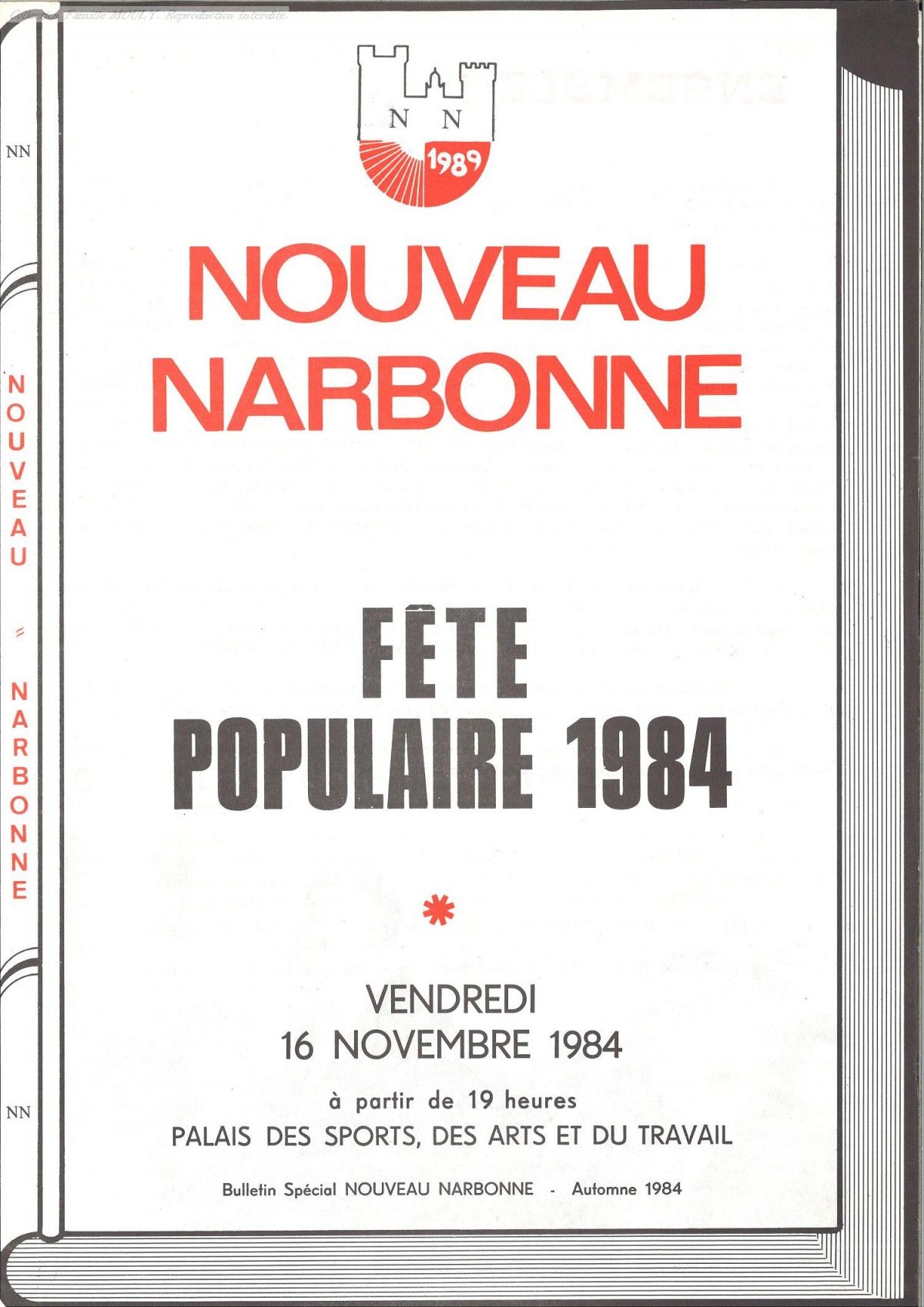 Bulletin Nouveau Narbonne automne 1984