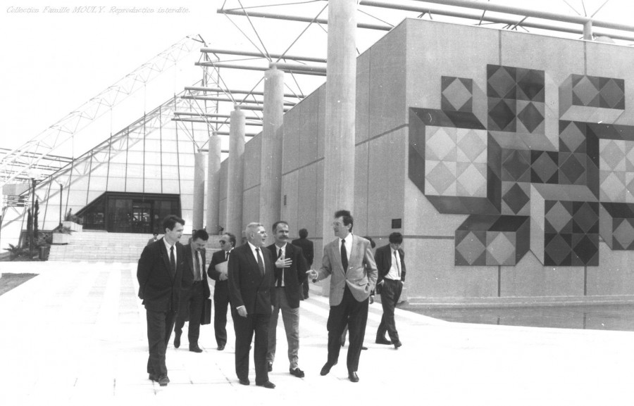 Visite d’Yves MARCHAND, vice-Président du Conseil Régional (1990)