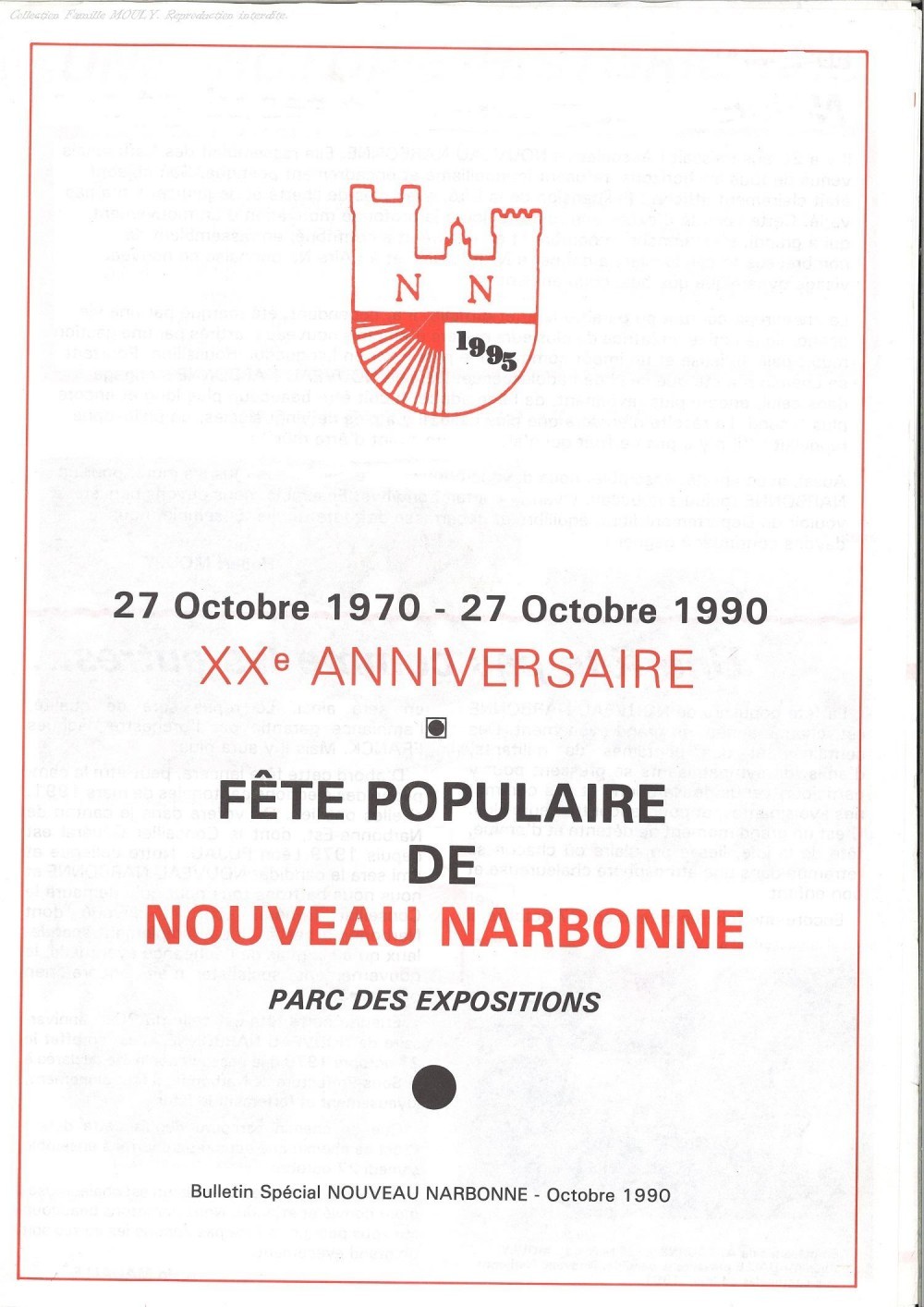 Bulletin Nouveau Narbonne octobre 1990