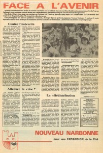 bulletin nouveau narbonne février 1983