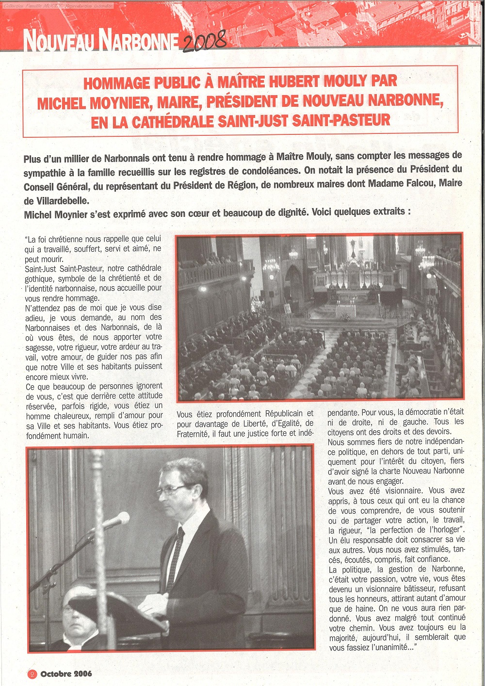 bulletin nouveau narbonne 10 2006