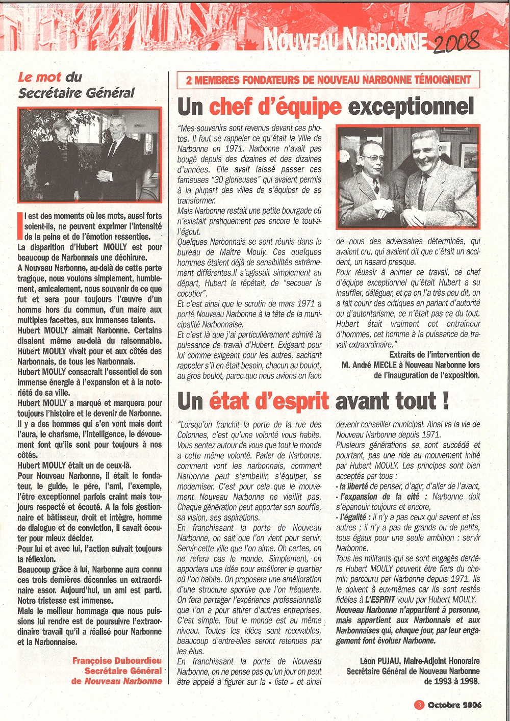 bulletin nouveau narbonne 10 2006