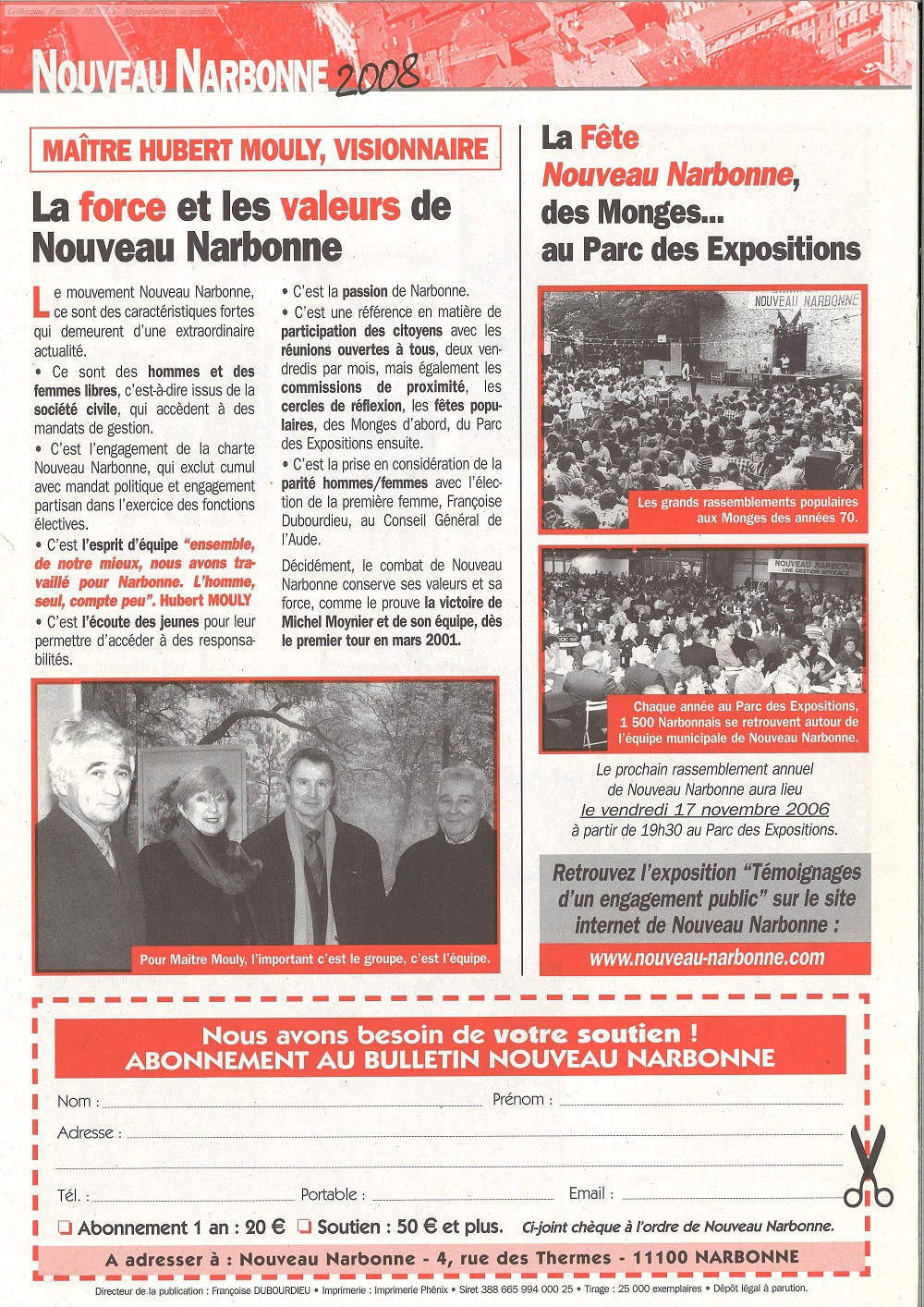 bulletin nouveau narbonne 10 2006